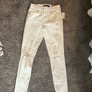 Aeropostale White High Waisted Ankle Jegging